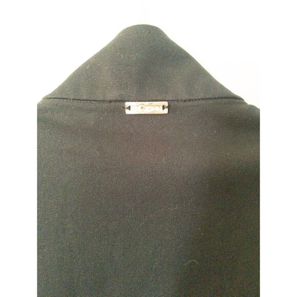 St. John Sport Black Jacket With Vibrant Printed Lining & Adjustable Drawstring - Picture 3 of 15